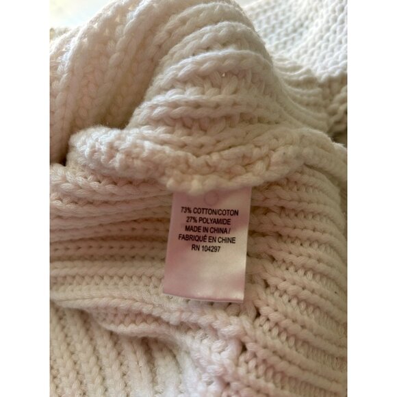 White Milly Cotton Small Blend Textured Knit Sweater - Picture 6 of 9